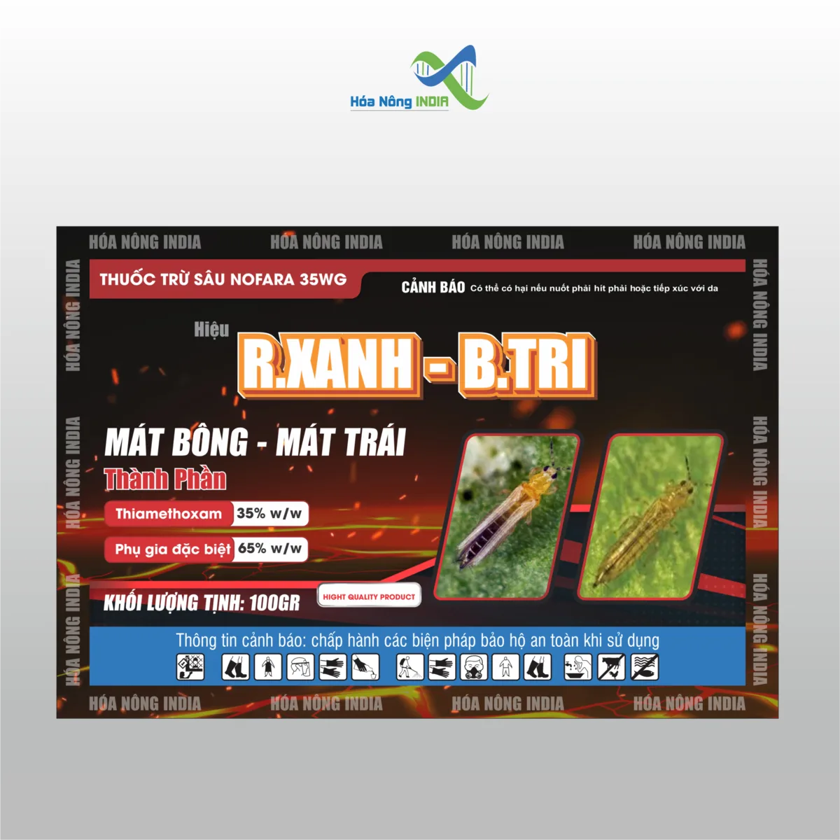 Thuốc trừ sâu R.XANH – B.TRI – NOFARA 35WG