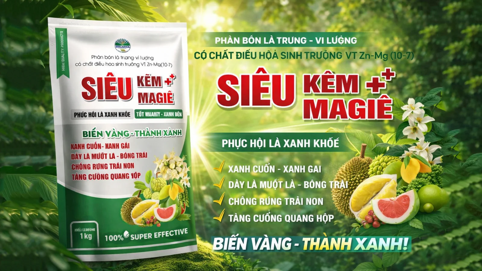 Phân bón Siêu Kẽm Magie Hoá Nông India